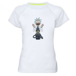 Женская футболка для спорта Rick and Bender - PrintSalon