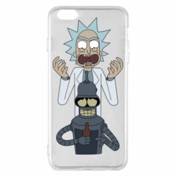 Чехол для iPhone 6 Plus/6S Plus Rick and Bender - PrintSalon