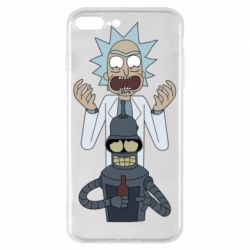 Чехол для iPhone 7 Plus Rick and Bender - PrintSalon