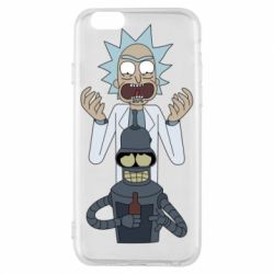Чехол для iPhone 6/6S Rick and Bender - PrintSalon