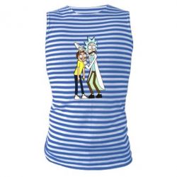 Майка-тельняшка Rick and Morti - PrintSalon