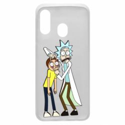 Чехол для Samsung A40 Rick and Morti - PrintSalon