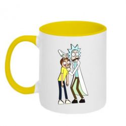 Чашка двухцветная 320ml Rick and Morti - PrintSalon