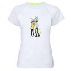 Женская футболка для спорта Rick and Morti - PrintSalon