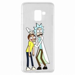 Чехол для Samsung A8+ 2018 Rick and Morti - PrintSalon