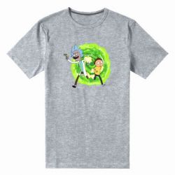 Мужская футболка премиум Rick and Morty art - PrintSalon