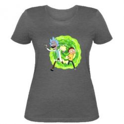 Женская футболка Rick and Morty art - PrintSalon