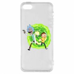 Чехол для iPhone5/5S/SE Rick and Morty art - PrintSalon