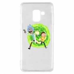 Чехол для Samsung A8 2018 Rick and Morty art - PrintSalon