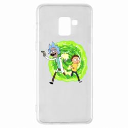 Чехол для Samsung A8+ 2018 Rick and Morty art - PrintSalon