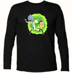 Футболка с длинным рукавом Rick and Morty art - PrintSalon