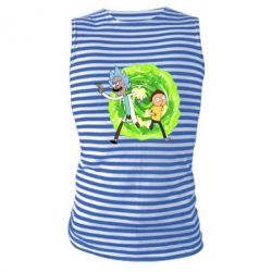 Майка-тельняшка Rick and Morty art - PrintSalon