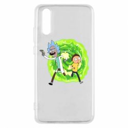 Чехол для Huawei P20 Rick and Morty art - PrintSalon