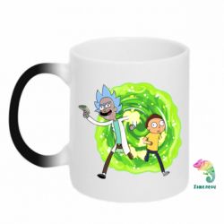 Чашка-хамелеон Rick and Morty art - PrintSalon