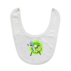 Слюнявчик  Rick and Morty art - PrintSalon