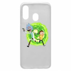 Чехол для Samsung A40 Rick and Morty art - PrintSalon
