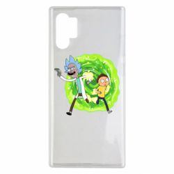 Чехол для Samsung Note 10 Plus Rick and Morty art