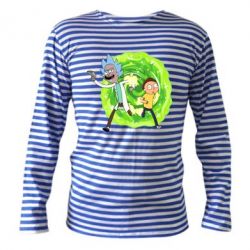 Тельняшка с длинным рукавом Rick and Morty art - PrintSalon