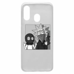 Чехол для Samsung A40 Rick and Morty Bandits - PrintSalon