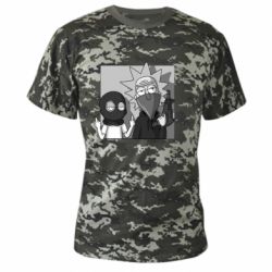 Камуфляжная футболка Rick and Morty Bandits - PrintSalon