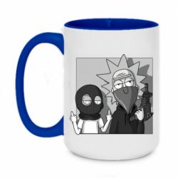 Чашка двухцветная 420ml Rick and Morty Bandits - PrintSalon