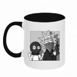 Чашка двухцветная 320ml Rick and Morty Bandits - PrintSalon