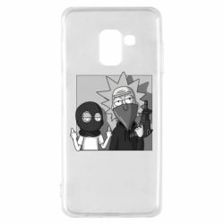 Чехол для Samsung A8 2018 Rick and Morty Bandits - PrintSalon