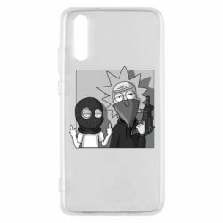 Чехол для Huawei P20 Rick and Morty Bandits - PrintSalon