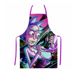 Фартух з 3D принтом Rick and Morty cartoon - PrintSalon