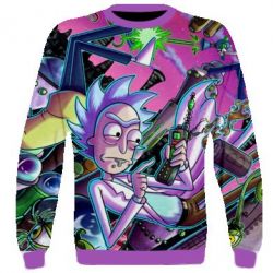 3D світшот Rick and Morty cartoon - PrintSalon