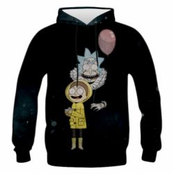Чоловіче 3D худі Rick and Morty: It - PrintSalon