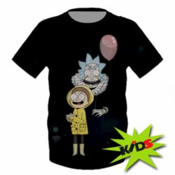 Дитяча 3D футболка Rick and Morty: It - PrintSalon