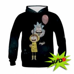 Дитяче 3D худі Rick and Morty: It - PrintSalon