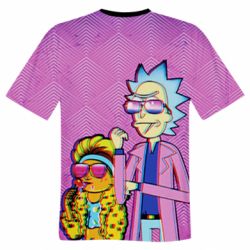 Мужская футболка 3D Rick and Morty Miami-PrintSalon Мужская футболка 3D Rick and Morty Miami