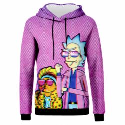 Жіноче 3D худі Rick and Morty Miami-PrintSalon Жіноче 3D худі Rick and Morty Miami