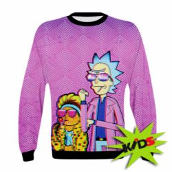 Дитячий 3D світшот Rick and Morty Miami - PrintSalon