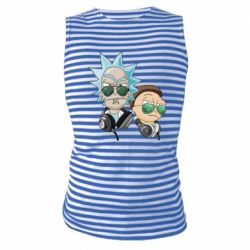 Майка-тельняшка Rick and Morty on style - PrintSalon