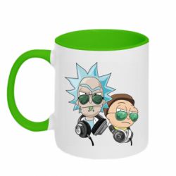 Чашка двухцветная 320ml Rick and Morty on style - PrintSalon