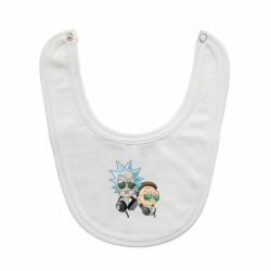 Слюнявчик  Rick and Morty on style - PrintSalon