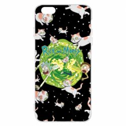 Чохол для iPhone 6 Plus/6S Plus Rick and Morty Schrodinger cats and Einstein - PrintSalon