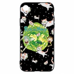Чохол для iPhone XR Rick and Morty Schrodinger cats and Einstein - PrintSalon