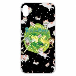 Чохол для iPhone Xs Max Rick and Morty Schrodinger cats and Einstein - PrintSalon