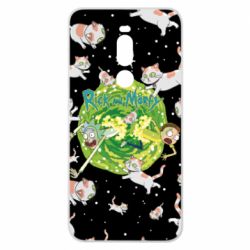 Чохол для Meizu Note 8 Rick and Morty Schrodinger cats and Einstein - PrintSalon