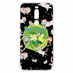 Чохол для Meizu X8 Rick and Morty Schrodinger cats and Einstein - PrintSalon