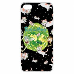 Чохол для iphone 5/5S/SE Rick and Morty Schrodinger cats and Einstein - PrintSalon