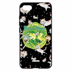 Чохол для Xiaomi Redmi 6A Rick and Morty Schrodinger cats and Einstein - PrintSalon