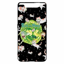Чохол для Samsung A80 Rick and Morty Schrodinger cats and Einstein - PrintSalon