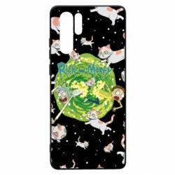 Чохол для Huawei P30 Pro Rick and Morty Schrodinger cats and Einstein - PrintSalon