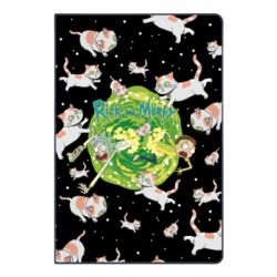 Блокнот з принтом Rick and Morty Schrodinger cats and Einstein - PrintSalon