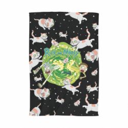 Рушник з принтом Rick and Morty Schrodinger cats and Einstein - PrintSalon